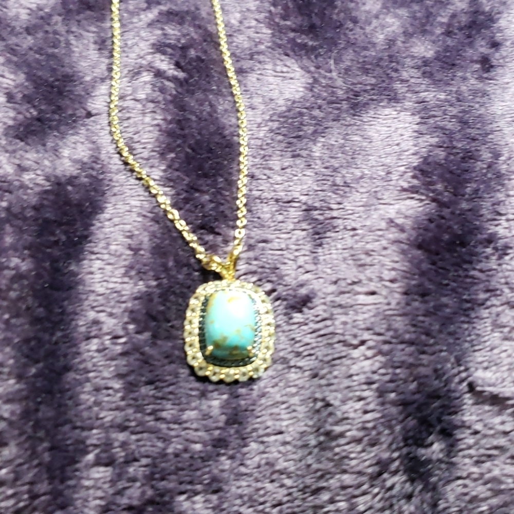 Paul Dean Kingman turquoise pendant